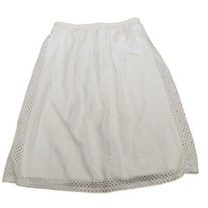 𝅺CHRISTOPHER & Banks white Lace skirt Medium